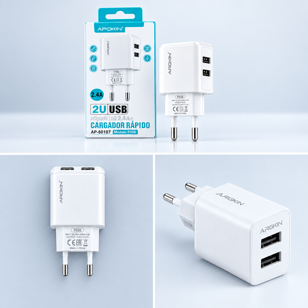 Collage des trois vues du chargeur P506