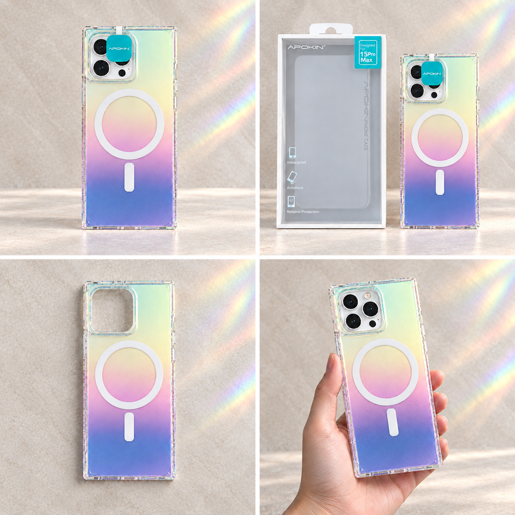 Collage Iridescente avec transparence harmonisée