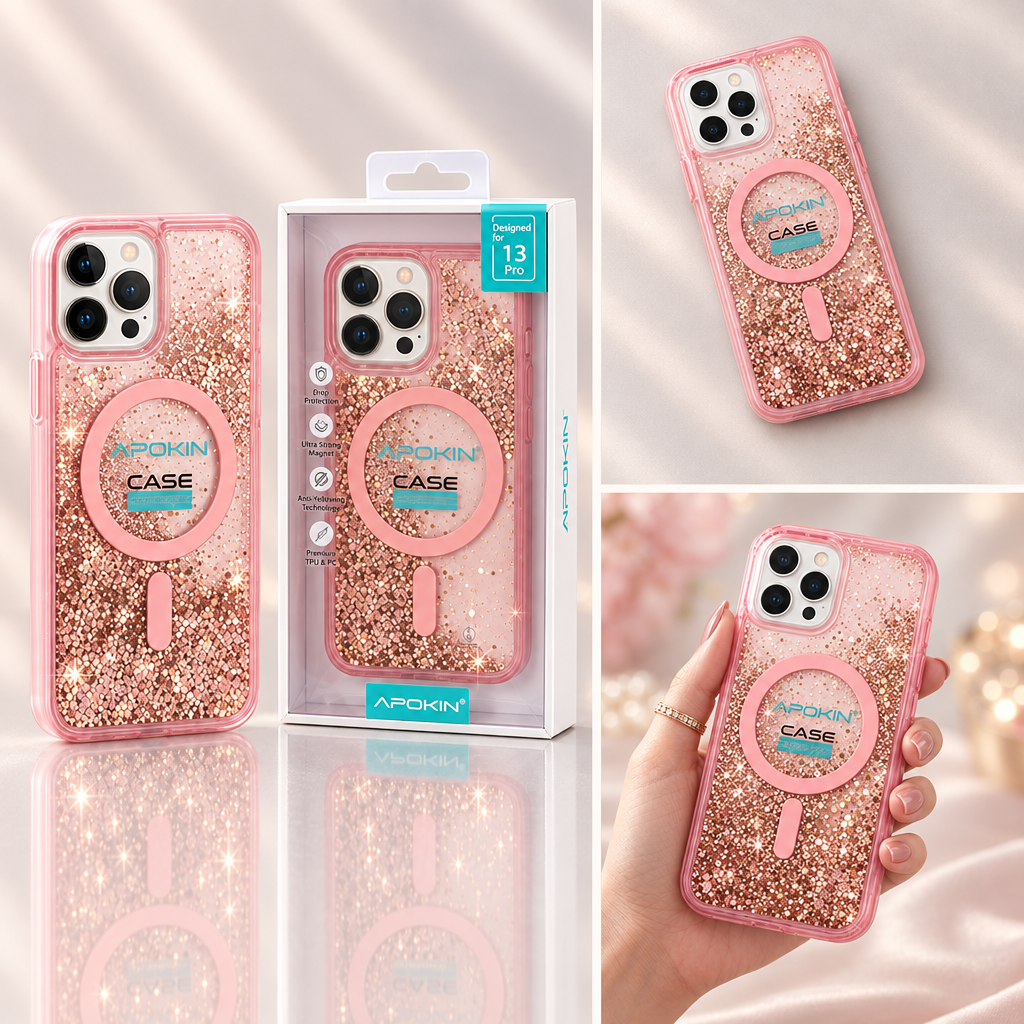 Collage Purpurina rose