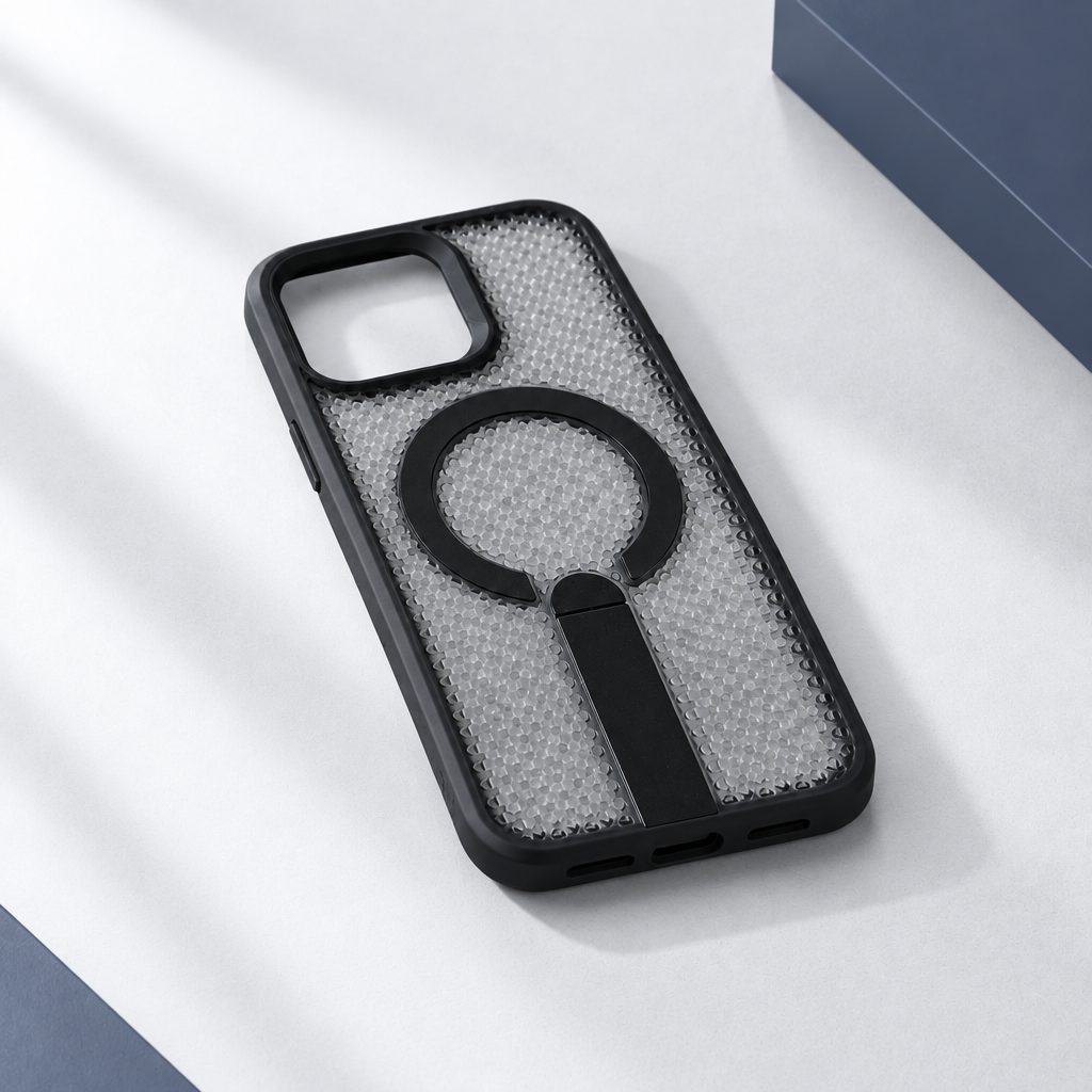 Coque seule à plat, tech épurée