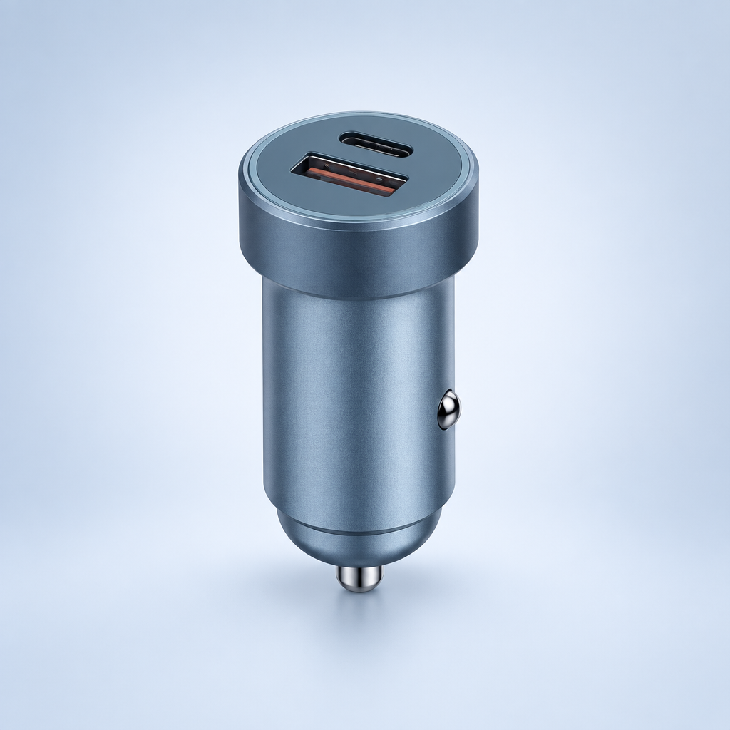 Chargeur allume-cigare FONENG 30W double port USB-A et USB-C (vendu sans câble)