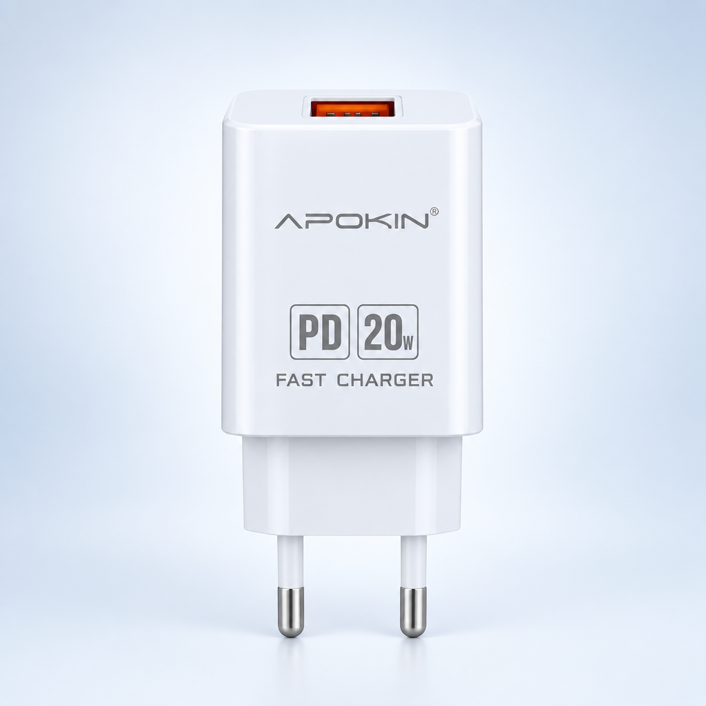 Chargeur rapide APOKIN PD20W avec câble Lightning