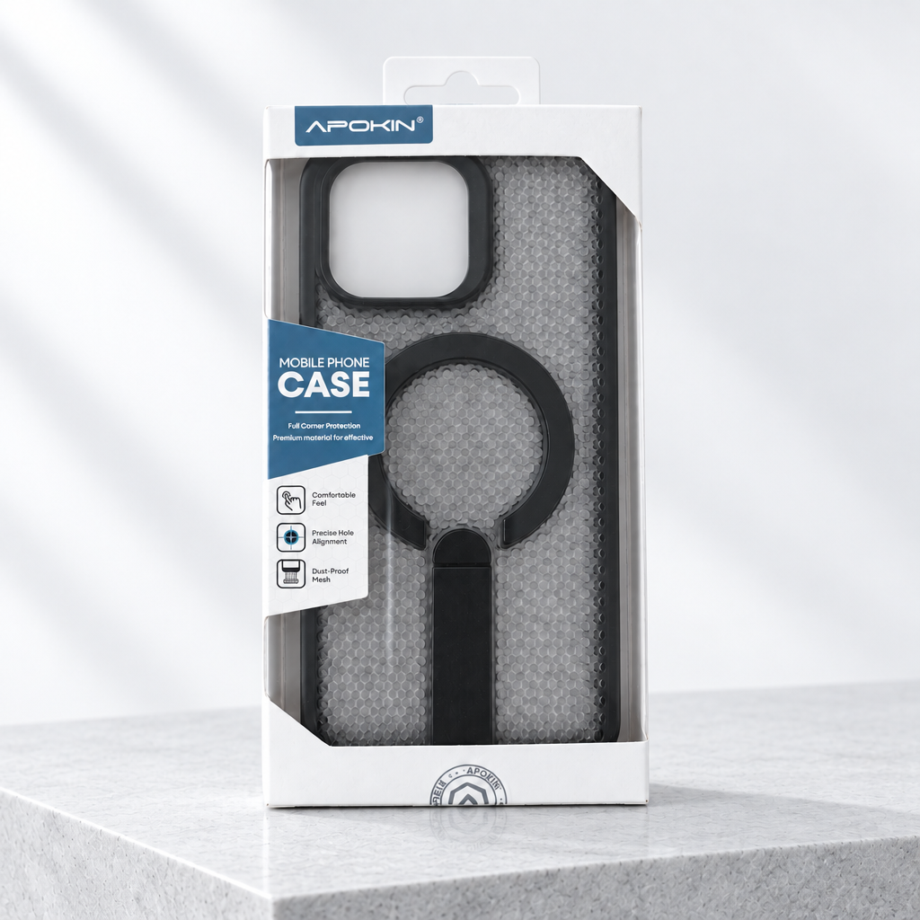Produit et emballage debout, tech épurée