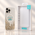 Purpurina, coque et emballage debout