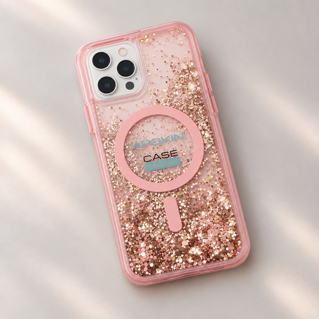 Purpurina rose, coque seule à plat