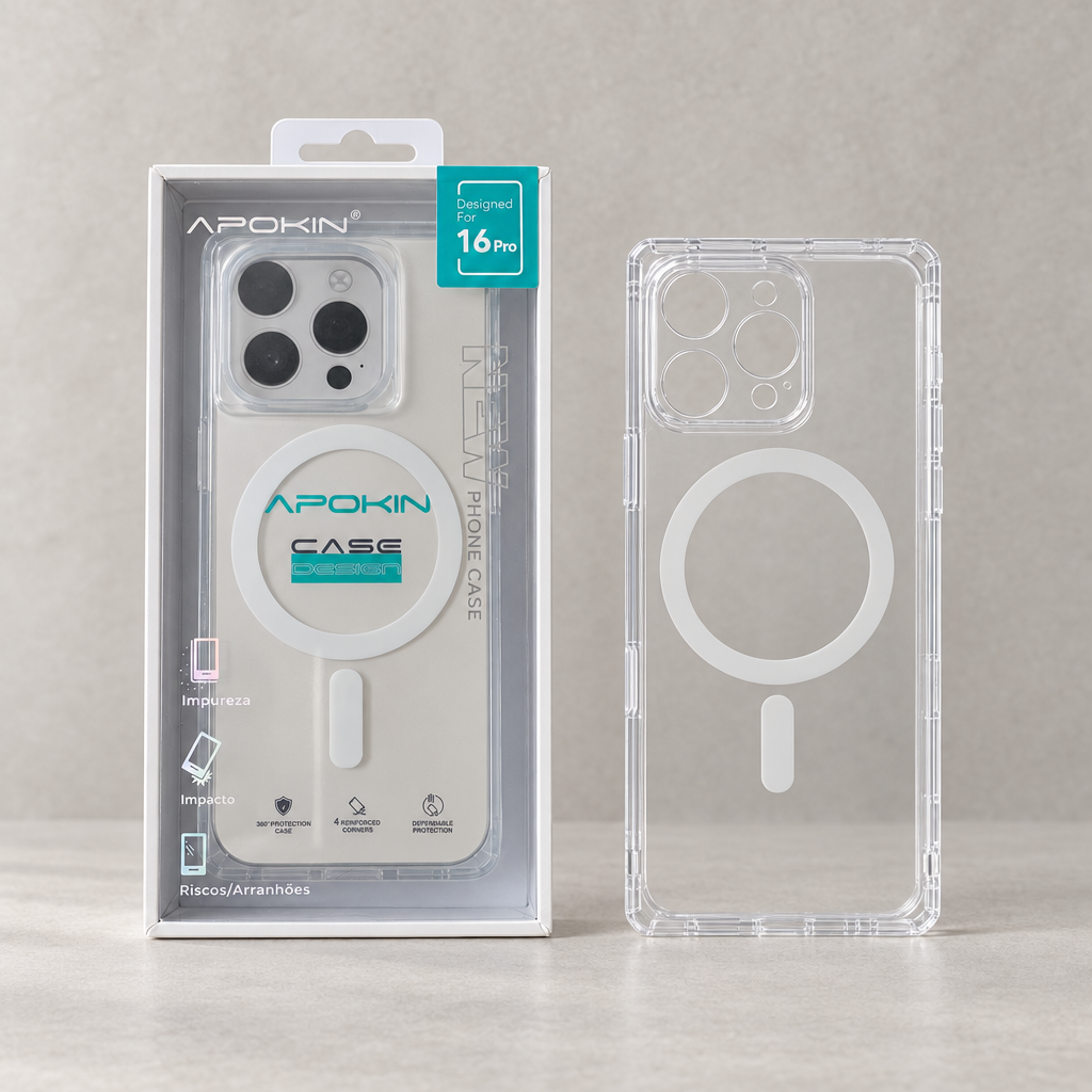 Transparente rectangulaire, debout avec emballage